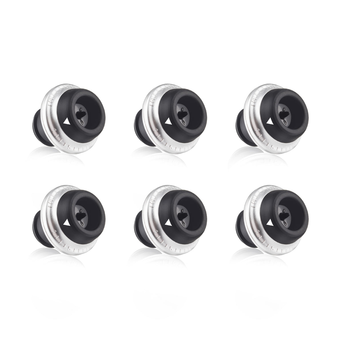 Viski Alchemi Repour Wine Saver Stoppers - Easy to Use Vacuum Seal Wine  Stoppers - Removes Oxygen from Wine - Set of 6