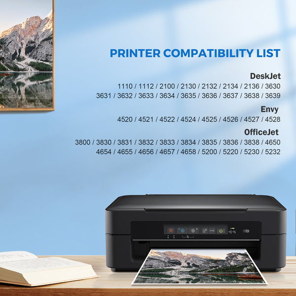 RAPIDXEL 302XL Remanufactured Ink Cartridges for HP 302 XL Black and Colour Ink Cartridge 302 Printer Compatible for HP Envy 4524 4520 4527 DeskJet 3630 2130 OfficeJet 3831 3835 5230 (2-Pack)