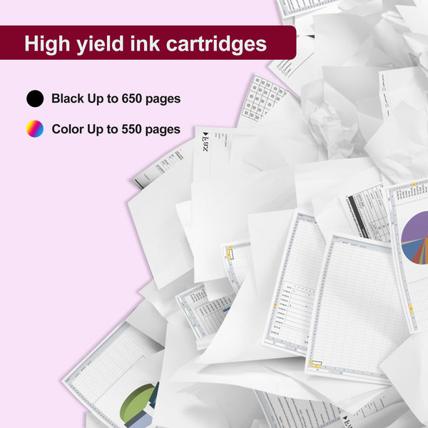 HUEXPRESS Ink cartridges PG-260 XL/CL-261 XL Ink Cartridges Relpacement for Canon 260 and 261 Ink Cartridges High Yield 260 261 XL ink cartridges for Canon Printers TR7020 TS6420 TS5320 TR7022 TR7020a TR6420a TR7022a (2 Pack)