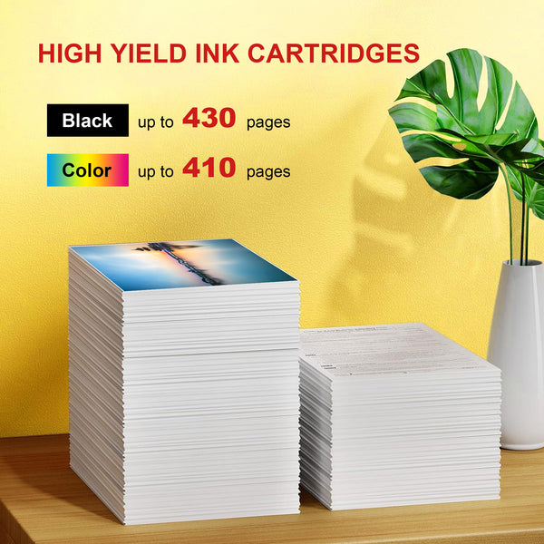 ZEBRANAL PG-575XL CL-576XL Black/Tri-color 2-Pack Remanufactured Ink Cartridges Replacement for Canon 575 XL 576 XL for Canon PIXMA TS3550i TS3551i TR4750i TR4751i Printer