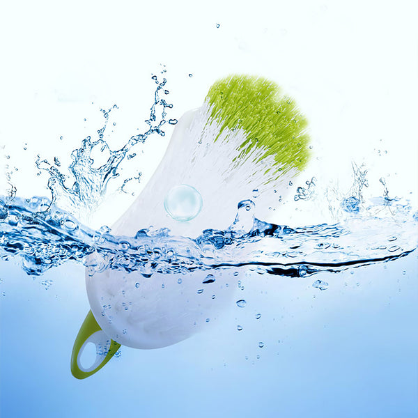 FLANUR Scrub Brushes for Cleaning with Comfortable Grip for Shower, Bathroom, Sink, Kitchen, Bathtub, Floor Scrubbing