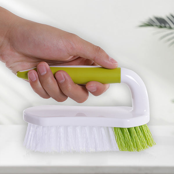 FLANUR Scrub Brushes for Cleaning with Comfortable Grip for Shower, Bathroom, Sink, Kitchen, Bathtub, Floor Scrubbing