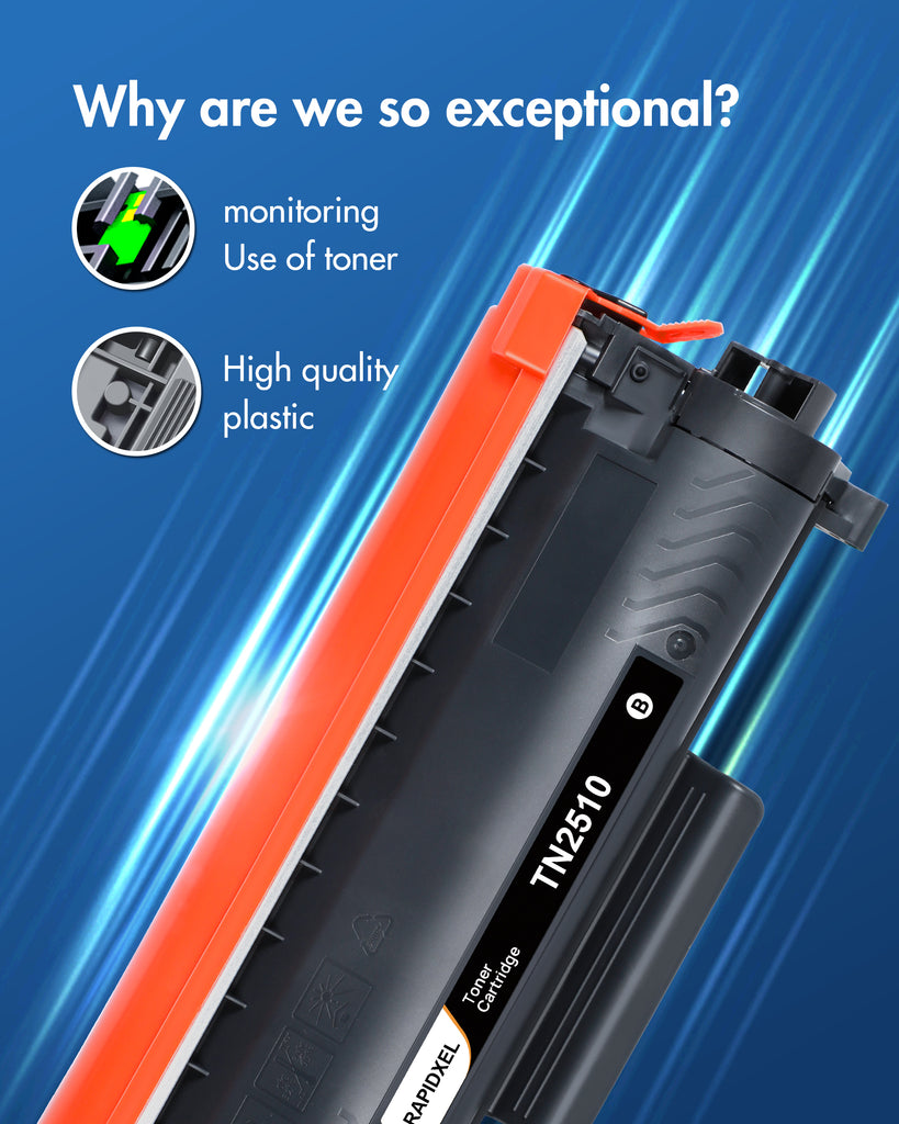 2 TONER TN-2510XL COMPATILE PER BROTHER L2800DW L2827DW L2400DWE - Foto 7