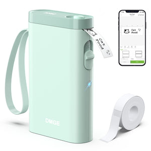 DMGE Label Maker Machine with Tape, P21 Bluetooth Label Printer, Wireless Mini Label Makers with Multiple Templates for Organizing Office Home, Green