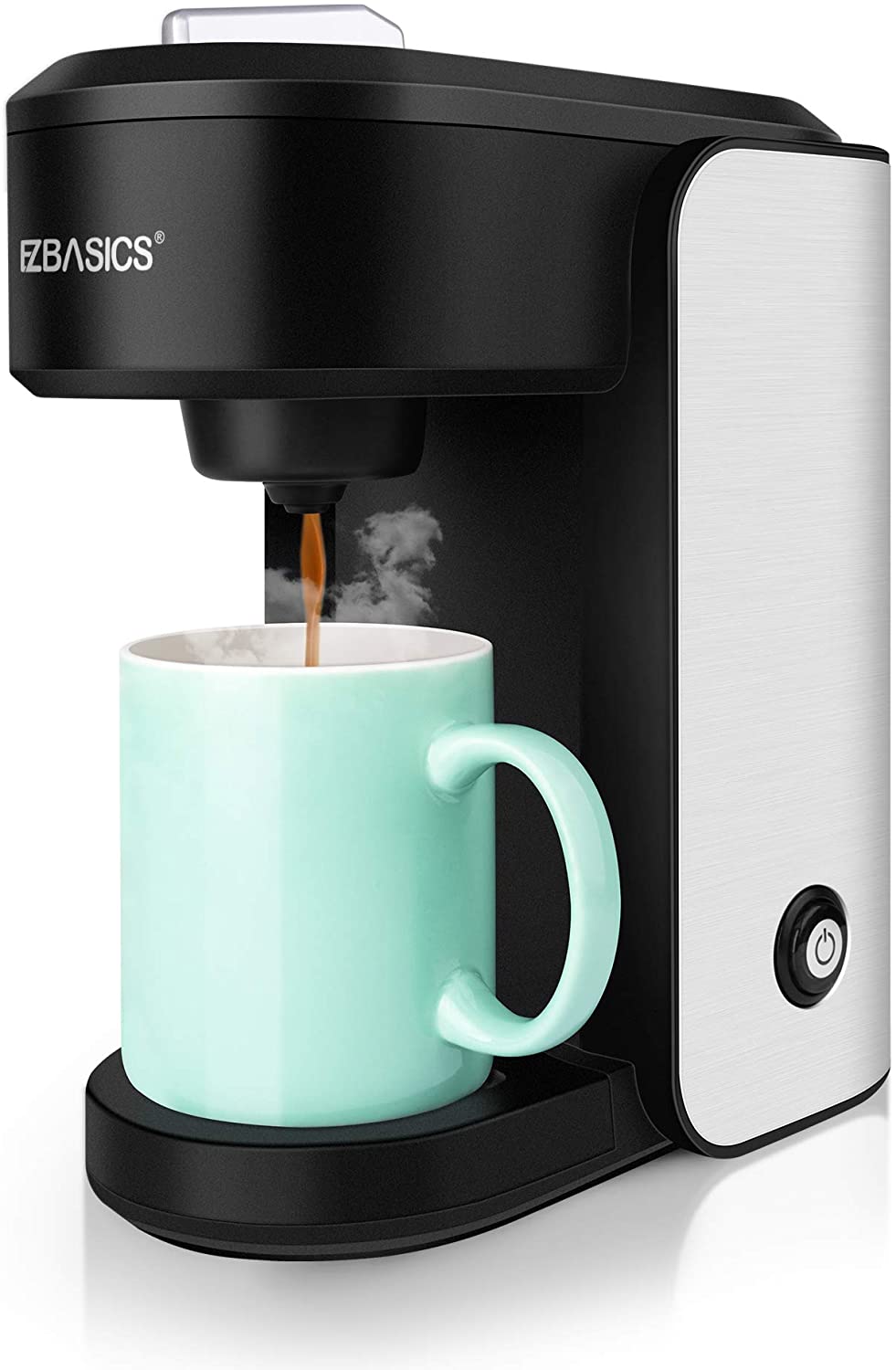 Upgraded Single Cup Coffee Maker, Quick Brewing, All-in-one Simple Coffee  Machine Compatible With K Cup & Ground Coffee And Tea, Mini Coffee Brewer  For Brewing In Few Minutes